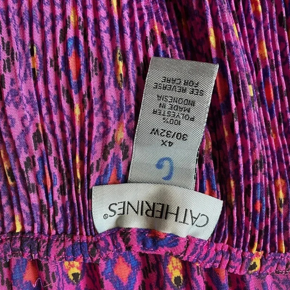 Catherines Sexy Boho Art to wear Beach Summer Top Blouse Women Plus 4X 30/32W - Picture 4 of 7